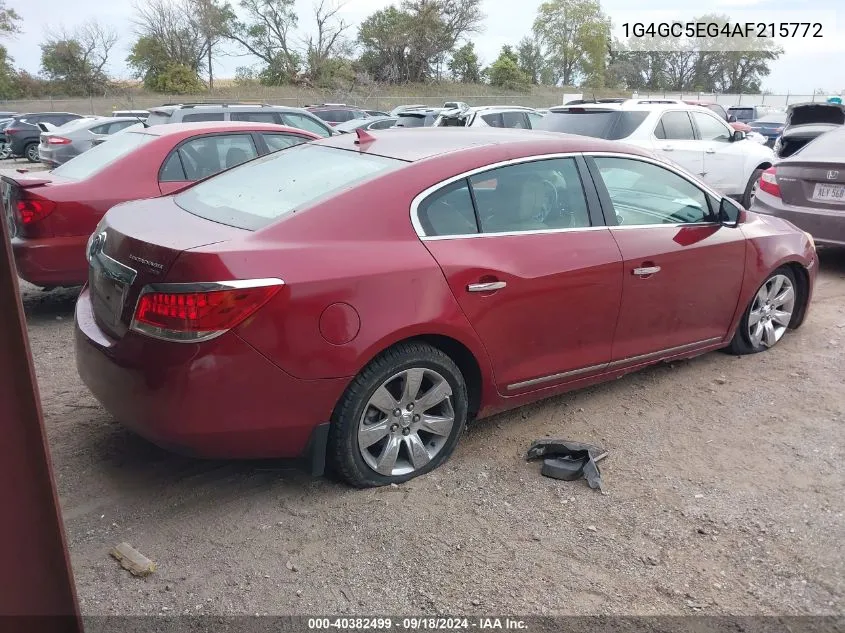 1G4GC5EG4AF215772 2010 Buick Lacrosse Cxl