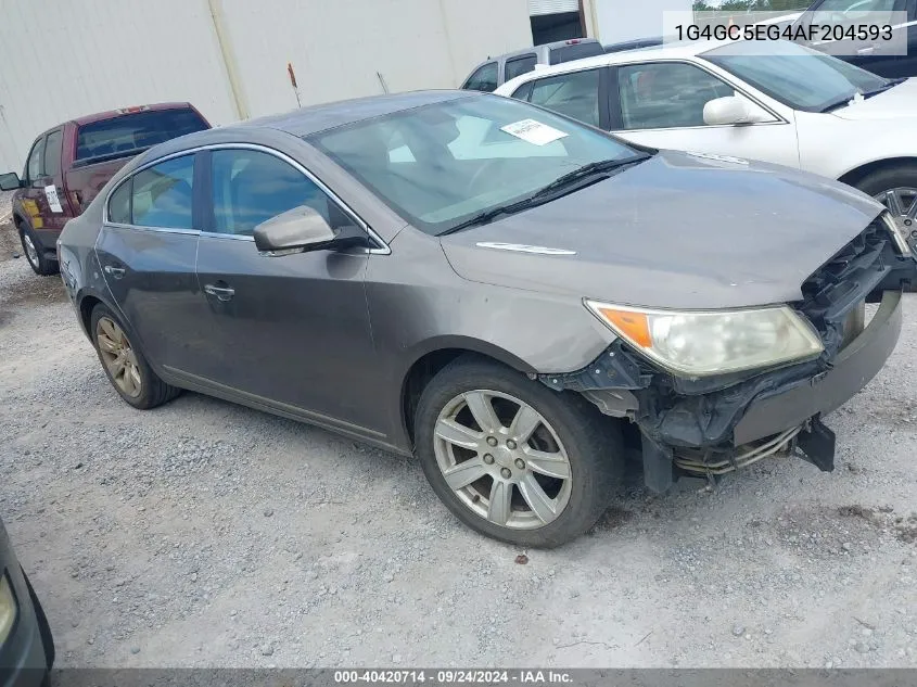 2010 Buick Lacrosse Cxl VIN: 1G4GC5EG4AF204593 Lot: 40420714