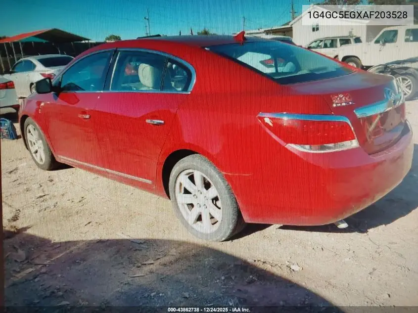 1G4GC5EGXAF203528 2010 Buick Lacrosse Cxl