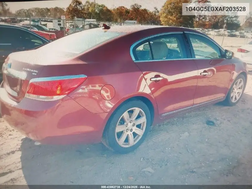 1G4GC5EGXAF203528 2010 Buick Lacrosse Cxl