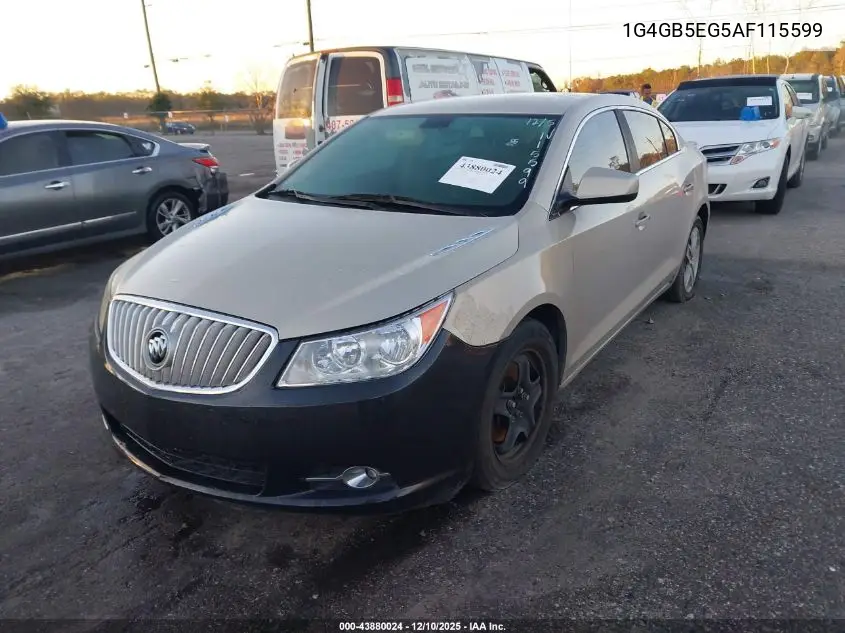 1G4GB5EG5AF115599 2010 Buick Lacrosse Cx