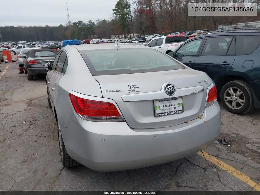 1G4GC5EG5AF135686 2010 Buick Lacrosse Cxl