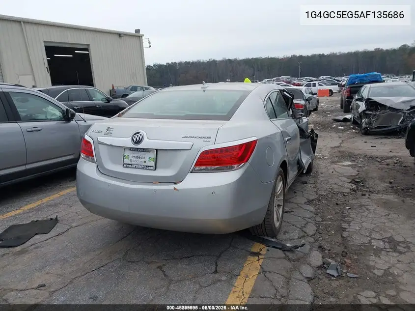 1G4GC5EG5AF135686 2010 Buick Lacrosse Cxl