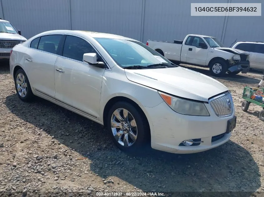 2011 Buick Lacrosse Cxl VIN: 1G4GC5ED6BF394632 Lot: 40172837