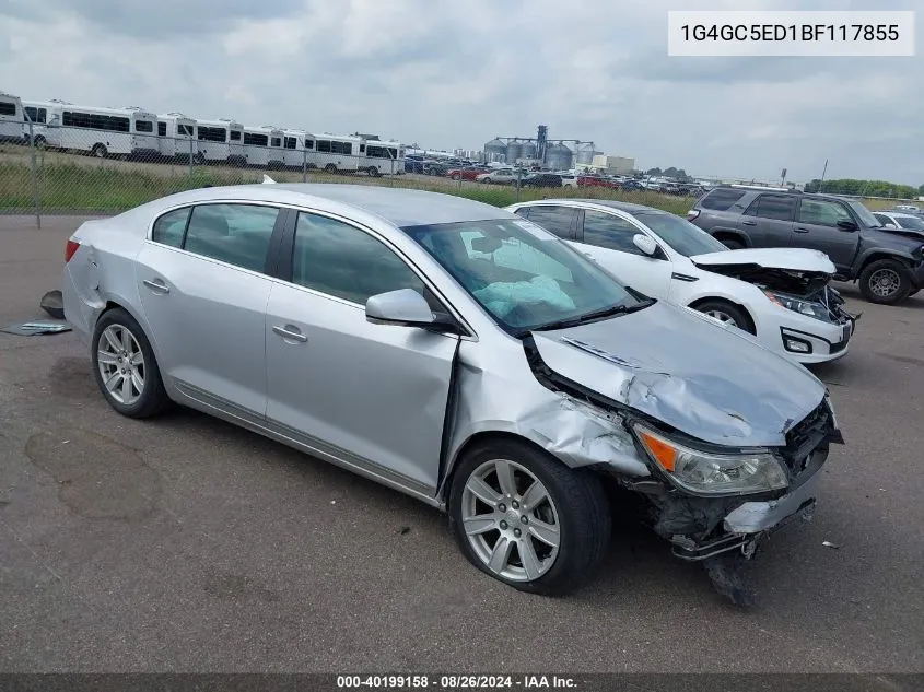 2011 Buick Lacrosse Cxl VIN: 1G4GC5ED1BF117855 Lot: 40199158