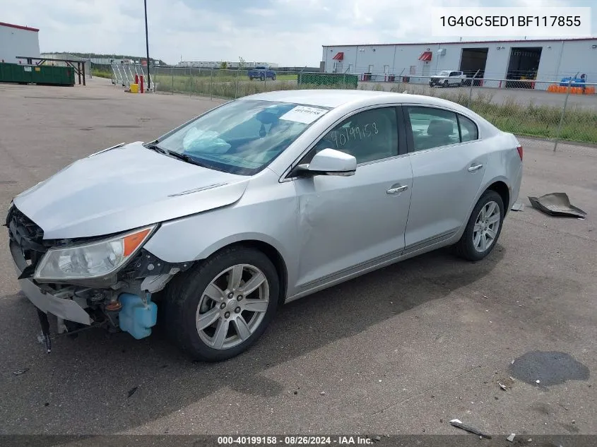 1G4GC5ED1BF117855 2011 Buick Lacrosse Cxl