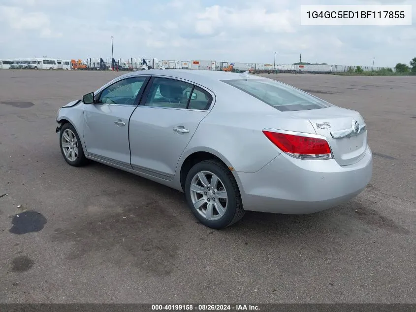 2011 Buick Lacrosse Cxl VIN: 1G4GC5ED1BF117855 Lot: 40199158