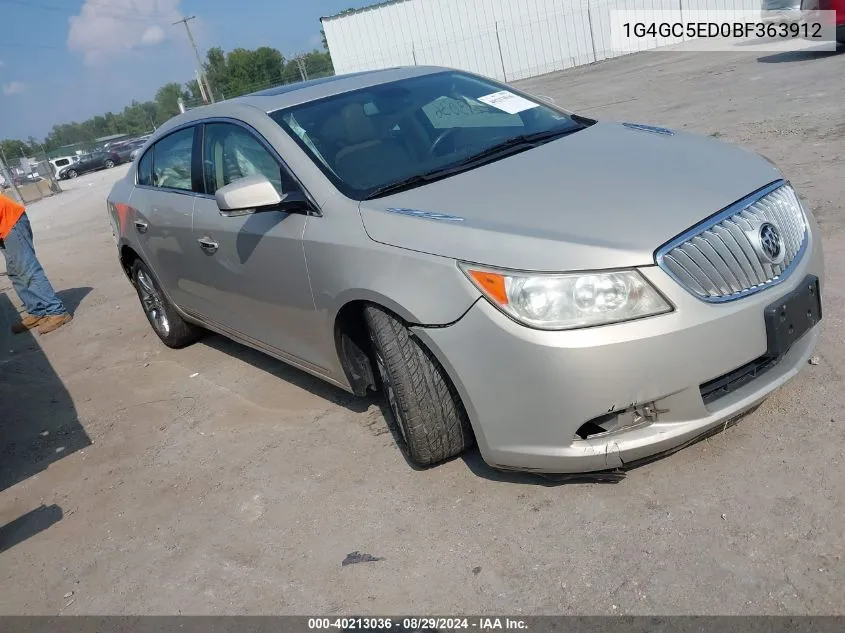 2011 Buick Lacrosse Cxl VIN: 1G4GC5ED0BF363912 Lot: 40213036