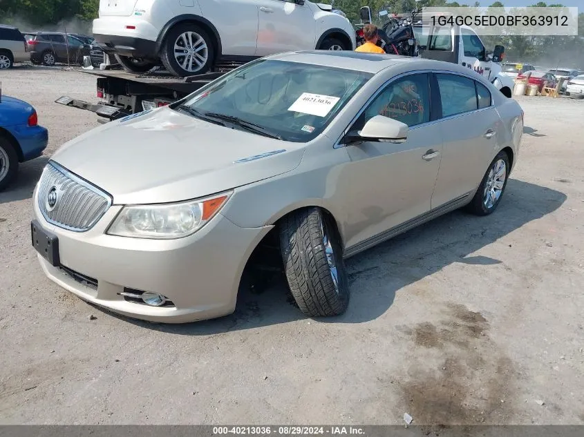 2011 Buick Lacrosse Cxl VIN: 1G4GC5ED0BF363912 Lot: 40213036