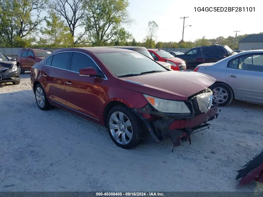 2011 Buick Lacrosse Cxl VIN: 1G4GC5ED2BF281101 Lot: 40308405