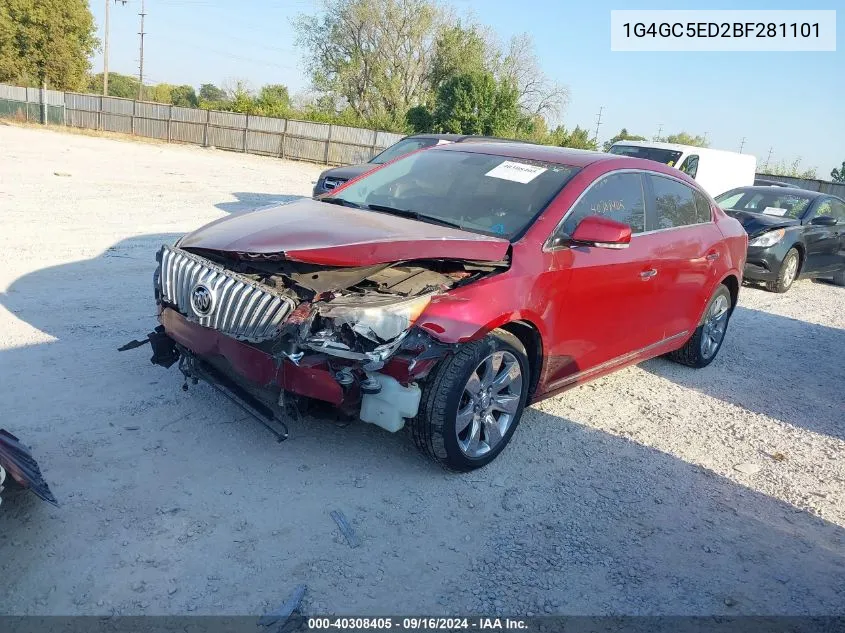 2011 Buick Lacrosse Cxl VIN: 1G4GC5ED2BF281101 Lot: 40308405