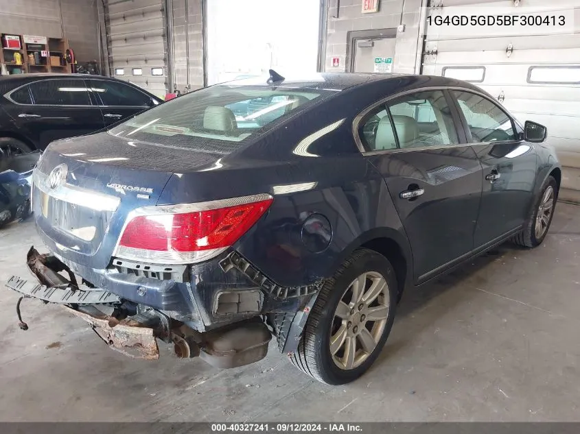 2011 Buick Lacrosse Cxl VIN: 1G4GD5GD5BF300413 Lot: 40327241