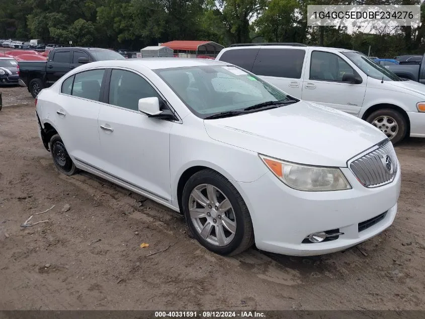 2011 Buick Lacrosse Cxl VIN: 1G4GC5ED0BF234276 Lot: 40331591