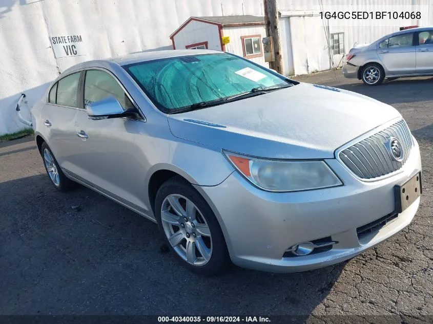 1G4GC5ED1BF104068 2011 Buick Lacrosse Cxl