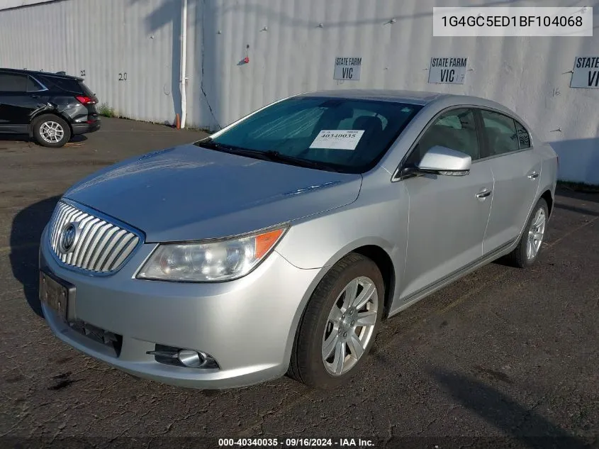 1G4GC5ED1BF104068 2011 Buick Lacrosse Cxl