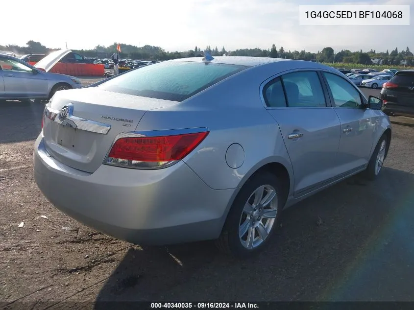 2011 Buick Lacrosse Cxl VIN: 1G4GC5ED1BF104068 Lot: 40340035