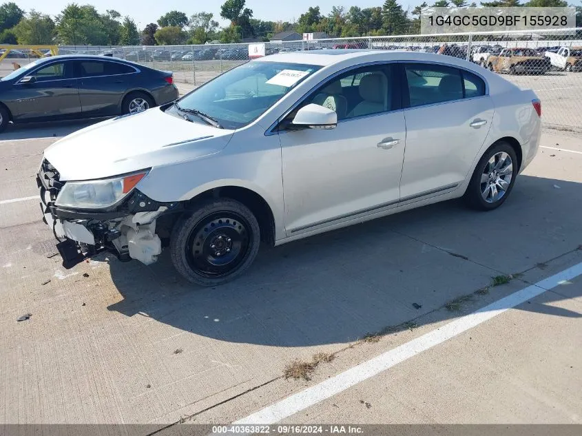 2011 Buick Lacrosse Cxl VIN: 1G4GC5GD9BF155928 Lot: 40363822