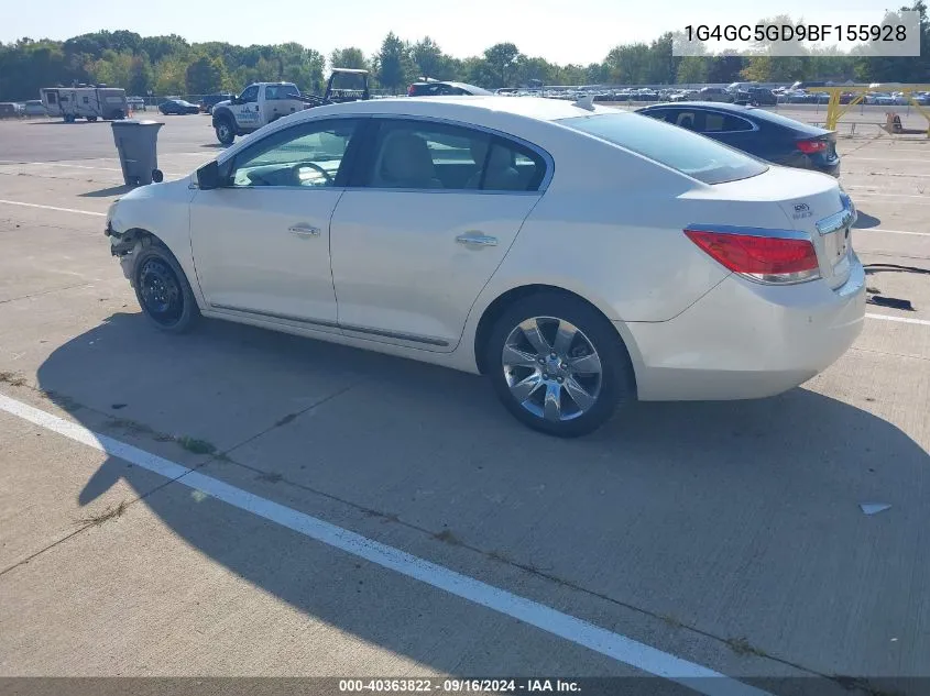 1G4GC5GD9BF155928 2011 Buick Lacrosse Cxl