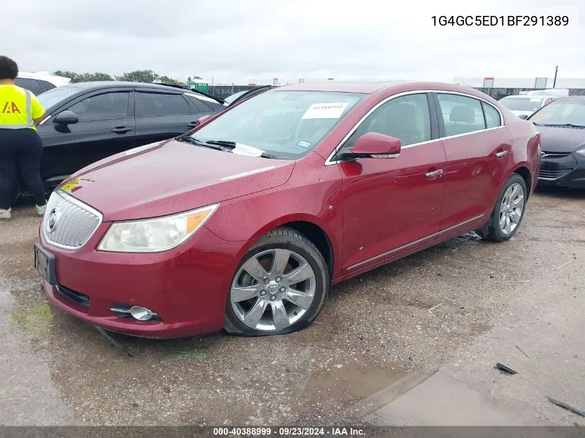 1G4GC5ED1BF291389 2011 Buick Lacrosse Cxl