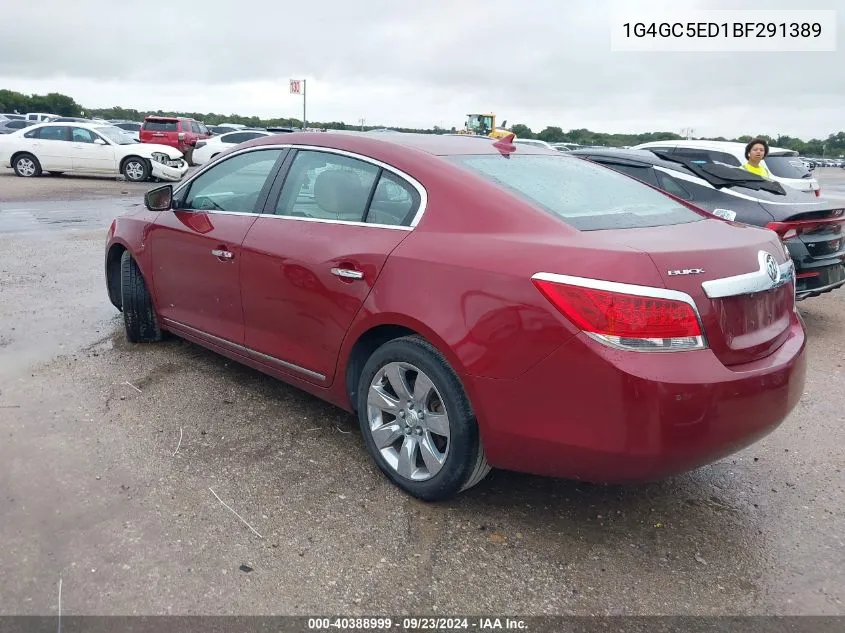 2011 Buick Lacrosse Cxl VIN: 1G4GC5ED1BF291389 Lot: 40388999