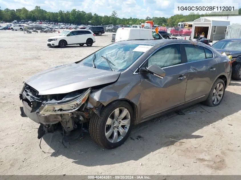 2011 Buick Lacrosse Cxl VIN: 1G4GC5GD2BF112001 Lot: 40404381