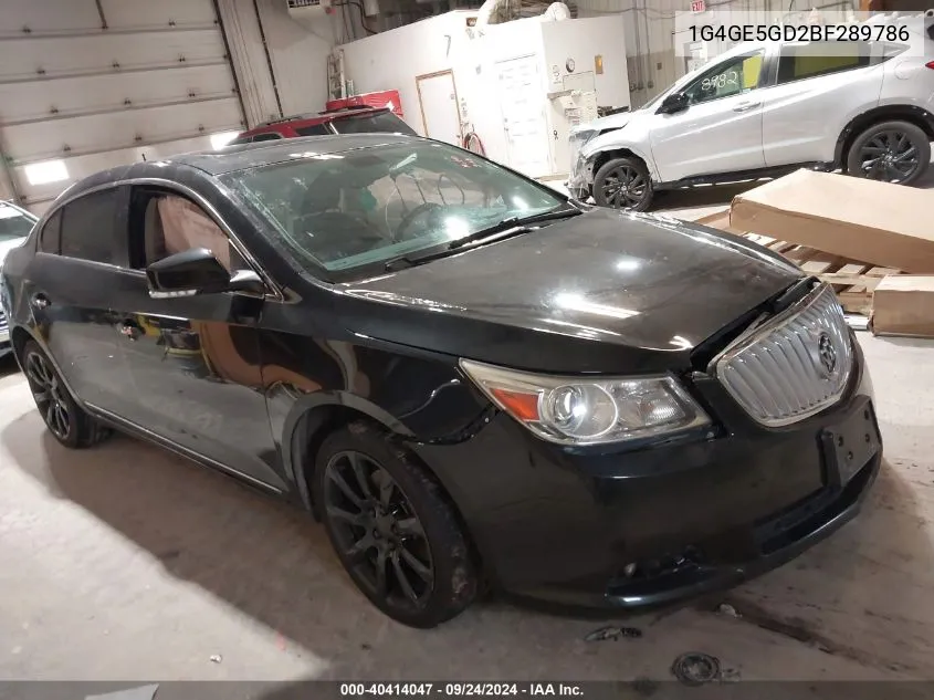 1G4GE5GD2BF289786 2011 Buick Lacrosse Cxs