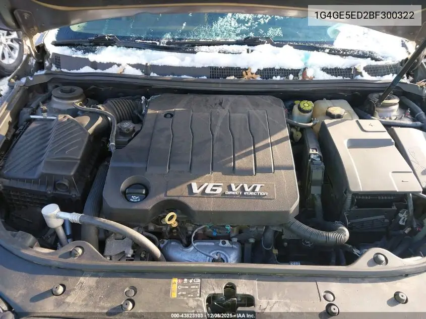 1G4GE5ED2BF300322 2011 Buick Lacrosse Cxs