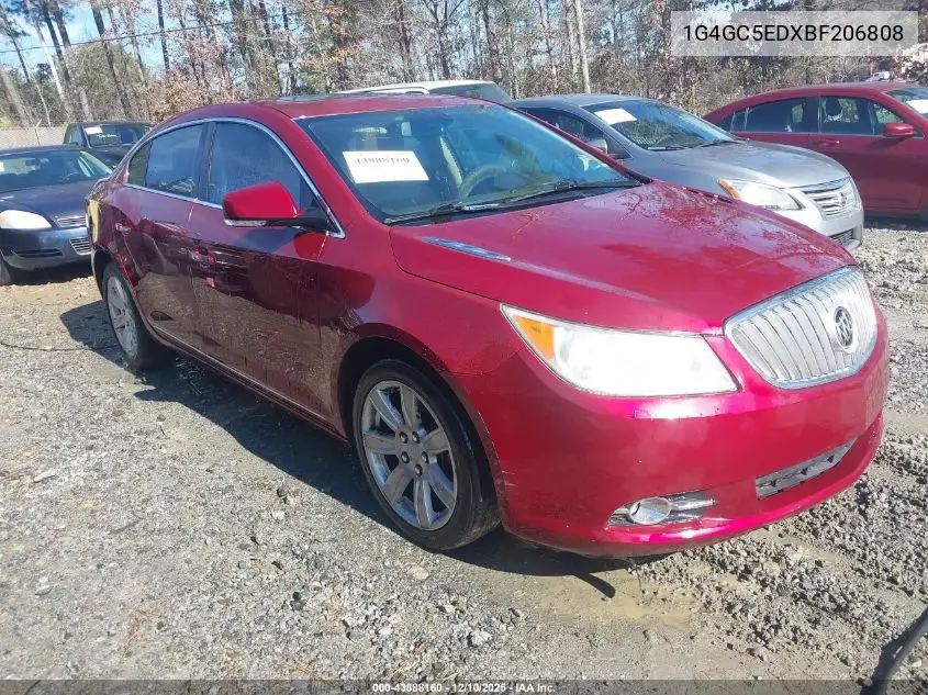 1G4GC5EDXBF206808 2011 Buick Lacrosse Cxl