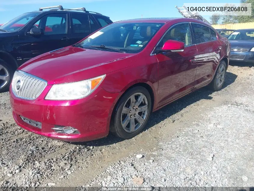 1G4GC5EDXBF206808 2011 Buick Lacrosse Cxl