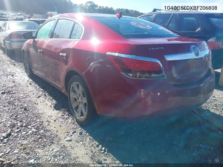 1G4GC5EDXBF206808 2011 Buick Lacrosse Cxl