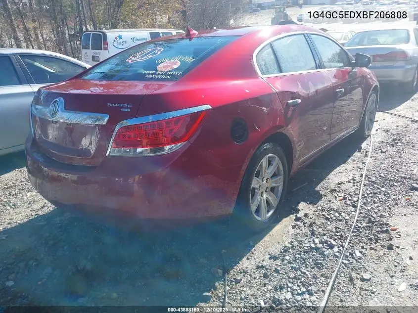 1G4GC5EDXBF206808 2011 Buick Lacrosse Cxl
