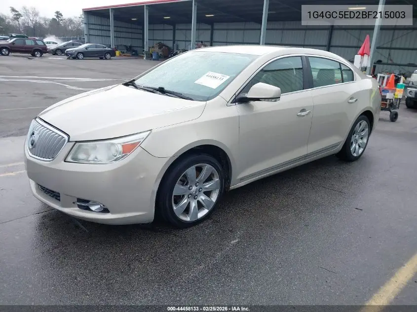 1G4GC5ED2BF215003 2011 Buick Lacrosse Cxl