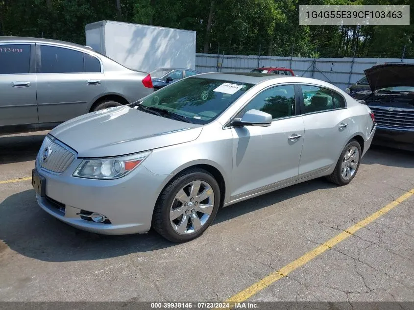 2012 Buick Lacrosse VIN: 1G4G55E39CF103463 Lot: 39938146