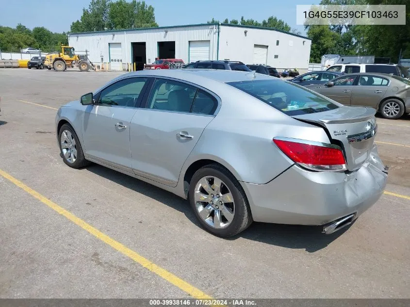 2012 Buick Lacrosse VIN: 1G4G55E39CF103463 Lot: 39938146