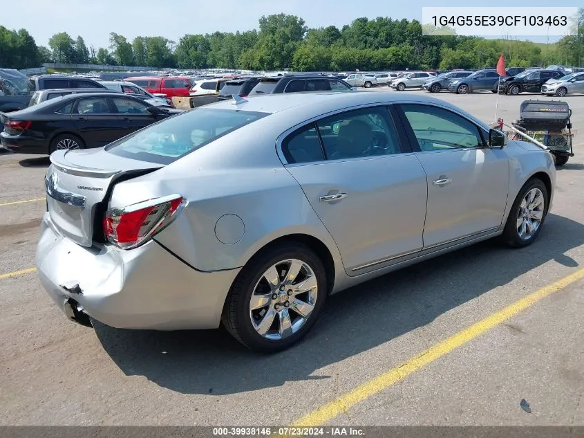 2012 Buick Lacrosse VIN: 1G4G55E39CF103463 Lot: 39938146