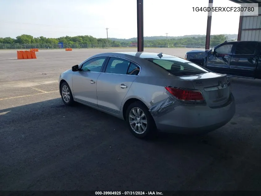 1G4GD5ERXCF230780 2012 Buick Lacrosse Premium 1 Group