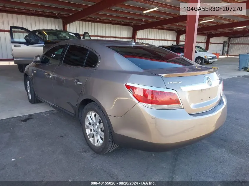 1G4GA5ER3CF207270 2012 Buick Lacrosse