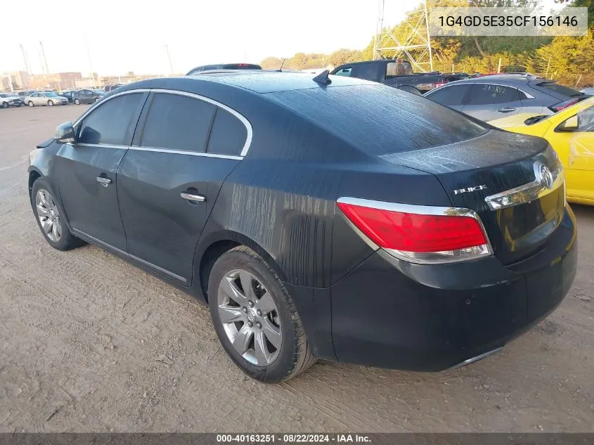 1G4GD5E35CF156146 2012 Buick Lacrosse Premium 1 Group