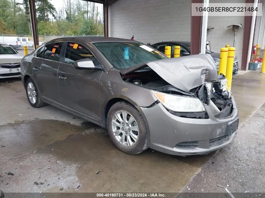 1G4GB5ER8CF221484 2012 Buick Lacrosse Convenience Group