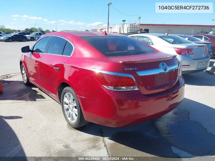 2012 Buick Lacrosse Leather Group VIN: 1G4GC5ER4CF272736 Lot: 40226424