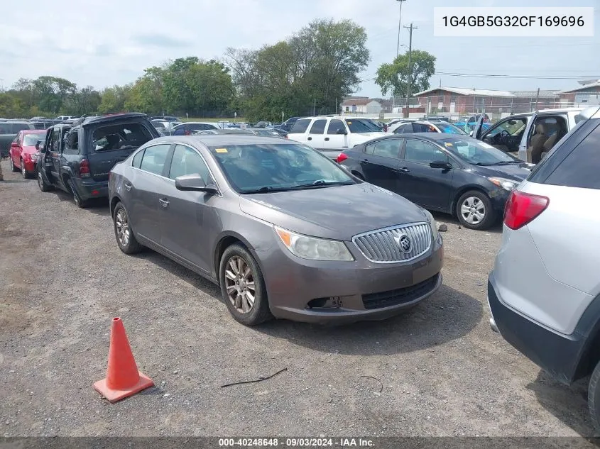 1G4GB5G32CF169696 2012 Buick Lacrosse Convenience Group