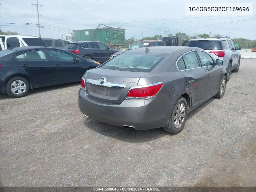 1G4GB5G32CF169696 2012 Buick Lacrosse Convenience Group