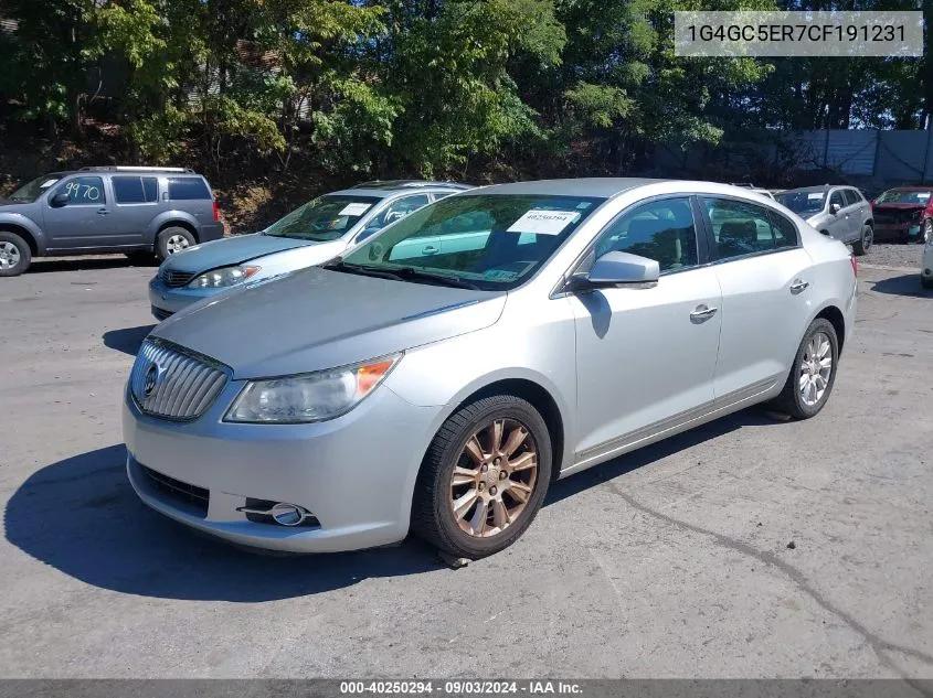 2012 Buick Lacrosse Leather Group VIN: 1G4GC5ER7CF191231 Lot: 40250294