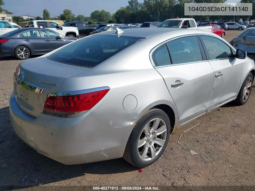 1G4GD5E36CF141140 2012 Buick Lacrosse Premium 1 Group