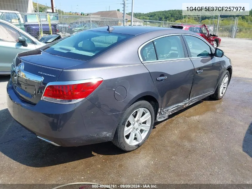 1G4GF5E37CF257974 2012 Buick Lacrosse Premium 2 Group