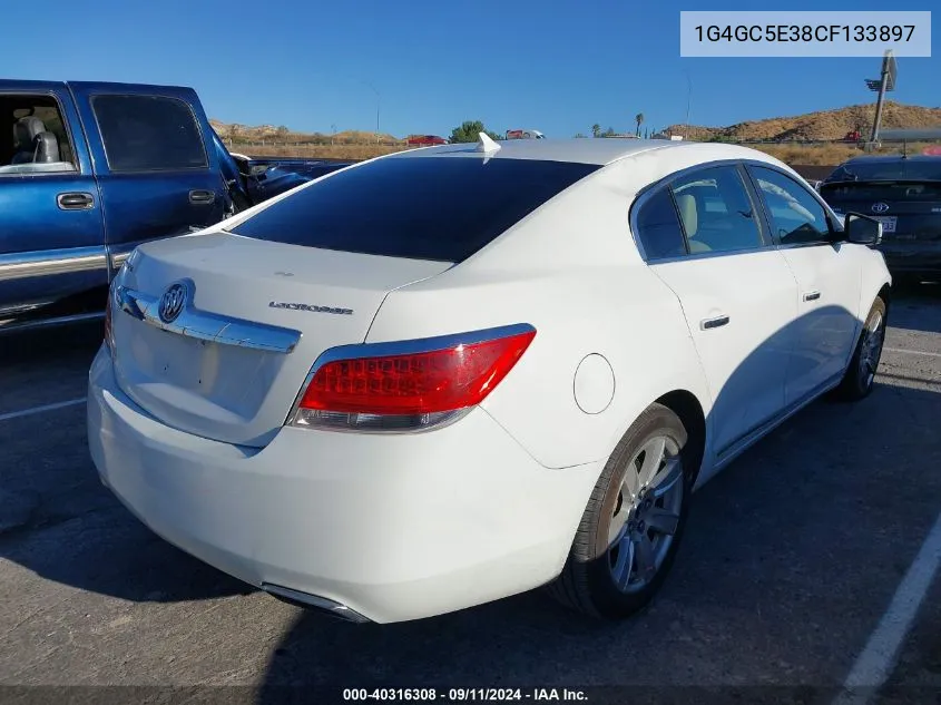 2012 Buick Lacrosse Leather Group VIN: 1G4GC5E38CF133897 Lot: 40316308