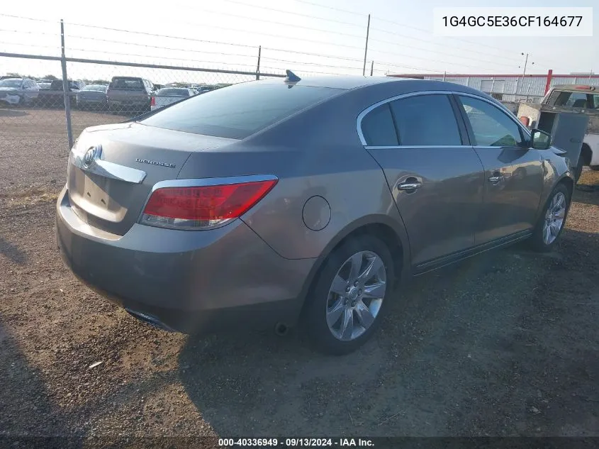 2012 Buick Lacrosse Leather Group VIN: 1G4GC5E36CF164677 Lot: 40336949