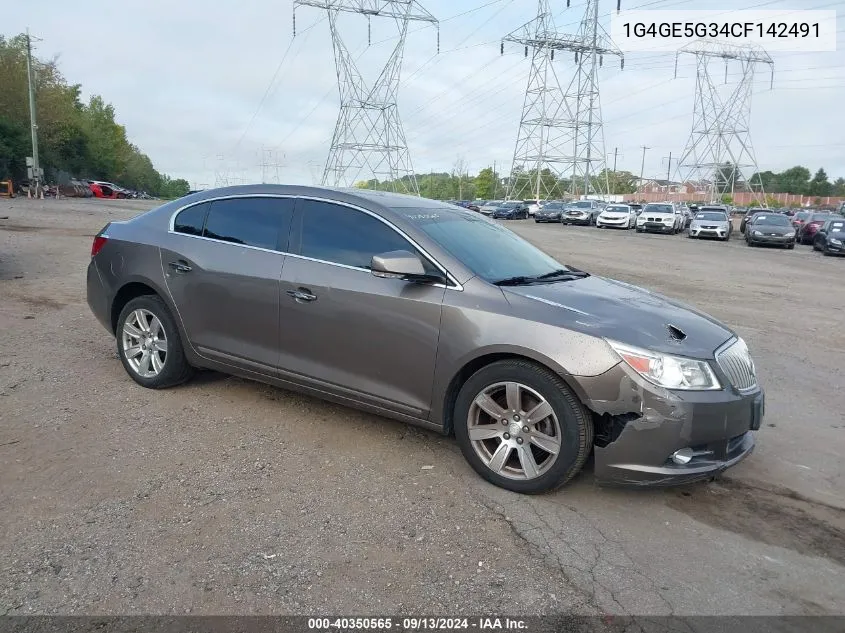 1G4GE5G34CF142491 2012 Buick Lacrosse Premium 1 Group