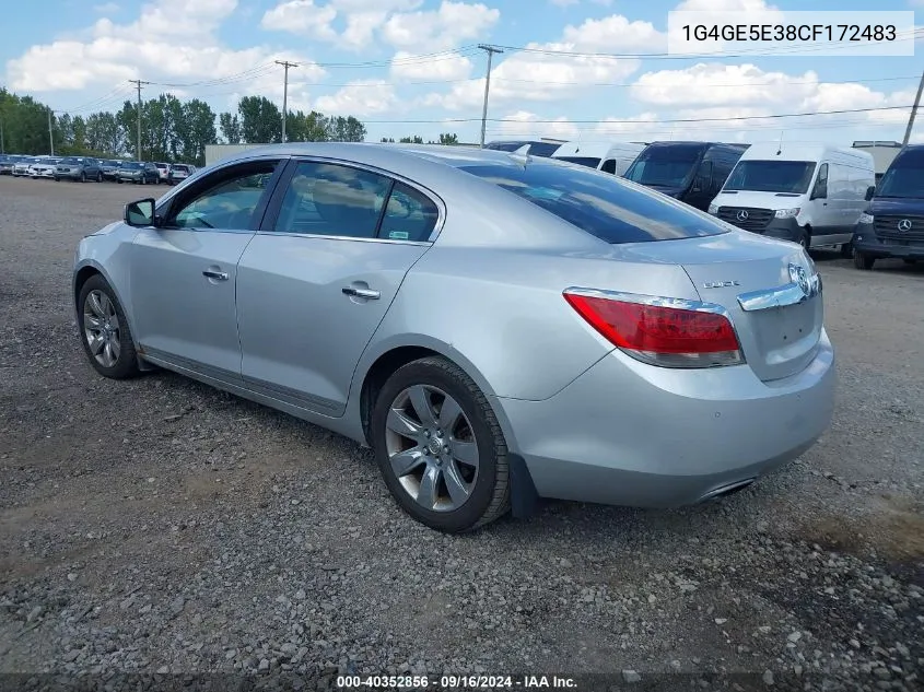 1G4GE5E38CF172483 2012 Buick Lacrosse Premium 1 Group