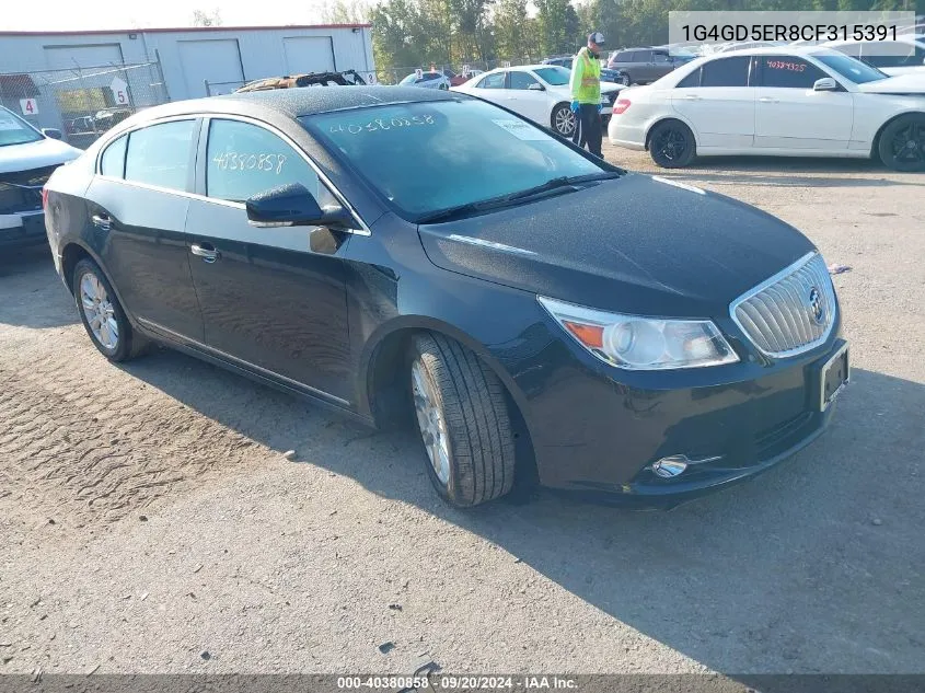 2012 Buick Lacrosse Premium 1 Group VIN: 1G4GD5ER8CF315391 Lot: 40380858